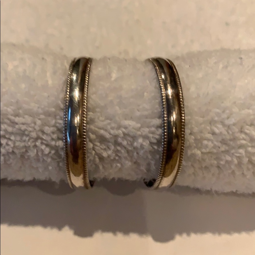 Silver earrings